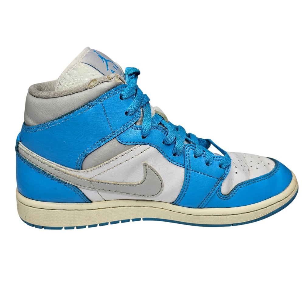 Jordan Air Jordan 1 Mid Women Size 9.5 Blue White Sneakers BQ6472-400 Basketball - Picture 5 of 14